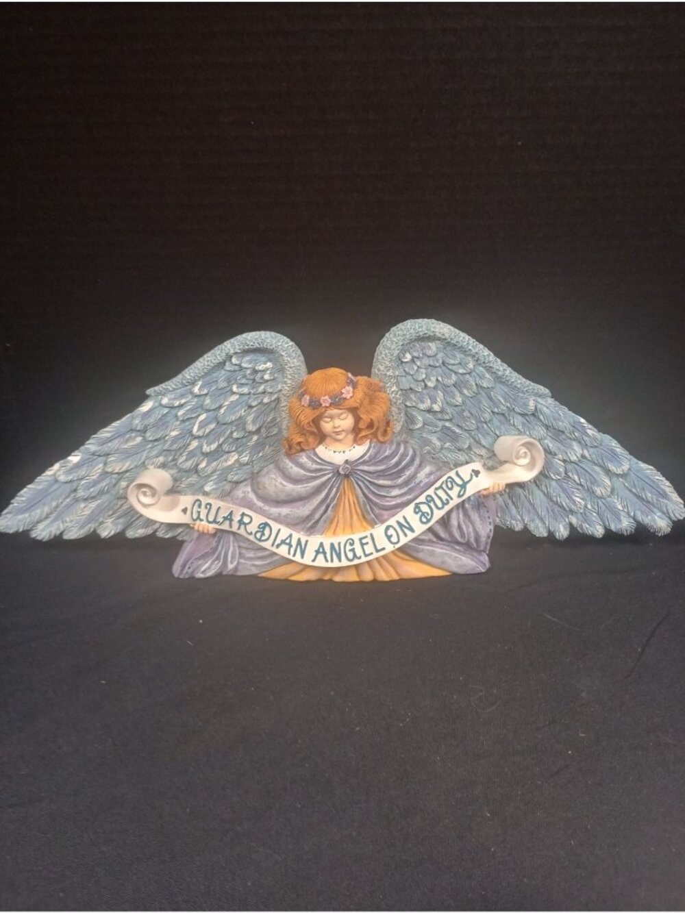 Vintage Abbey Press " Guardian Angel on Duty" Wall Hanging Plaque Art